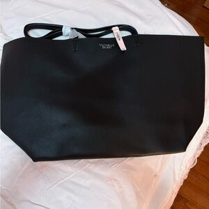 Victoria Secret Faux-Leather Tote with Make-Up Pouch